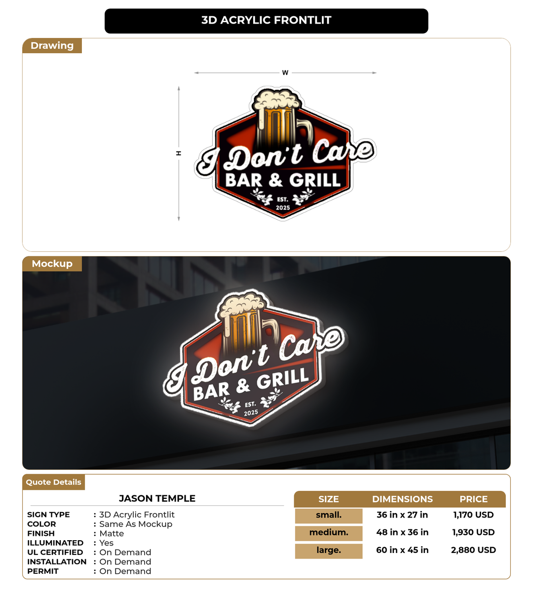 CUSTOM MOCKUP SIGN FOR Jason Temple