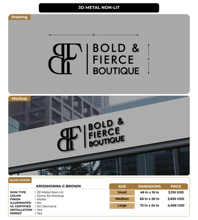 CUSTOM MOCKUP SIGN FOR Krisshonna G Brown