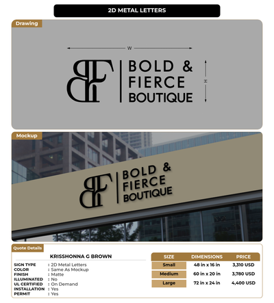 CUSTOM MOCKUP SIGN FOR Krisshonna G Brown