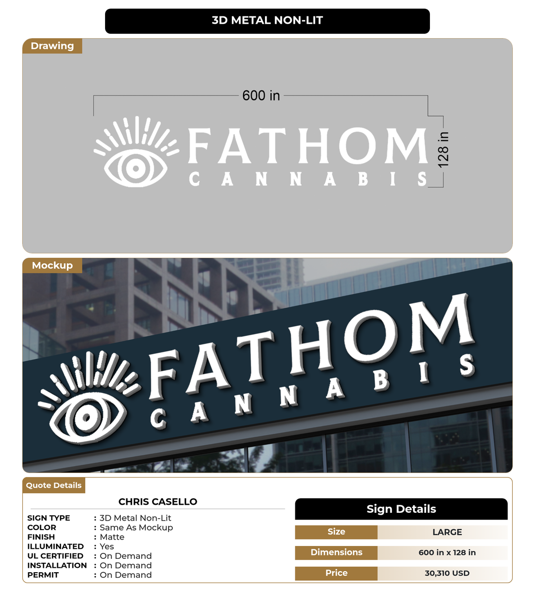 CUSTOM MOCKUP SIGN FOR Chris Casello