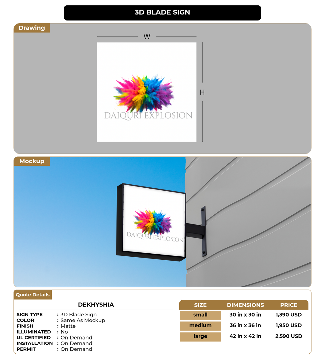 CUSTOM MOCKUP SIGN FOR DeKhyshia