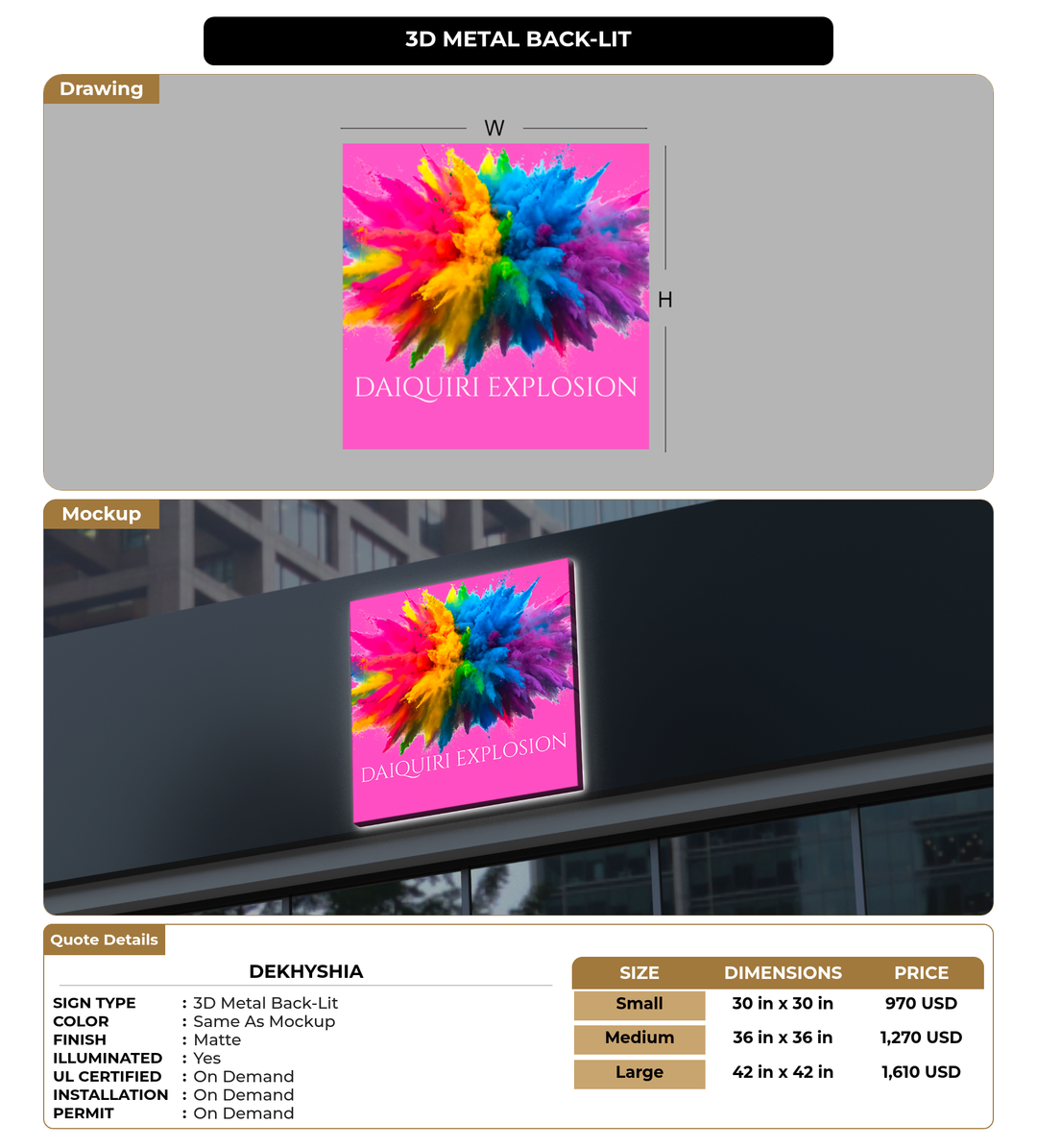 CUSTOM MOCKUP SIGN FOR DeKhyshia