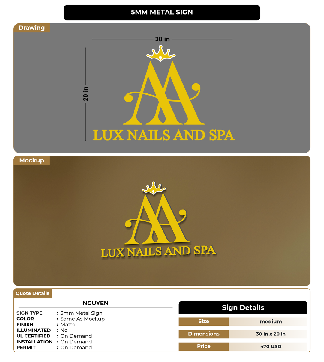 CUSTOM MOCKUP SIGN FOR Nguyen