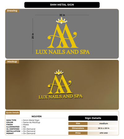 CUSTOM MOCKUP SIGN FOR Nguyen