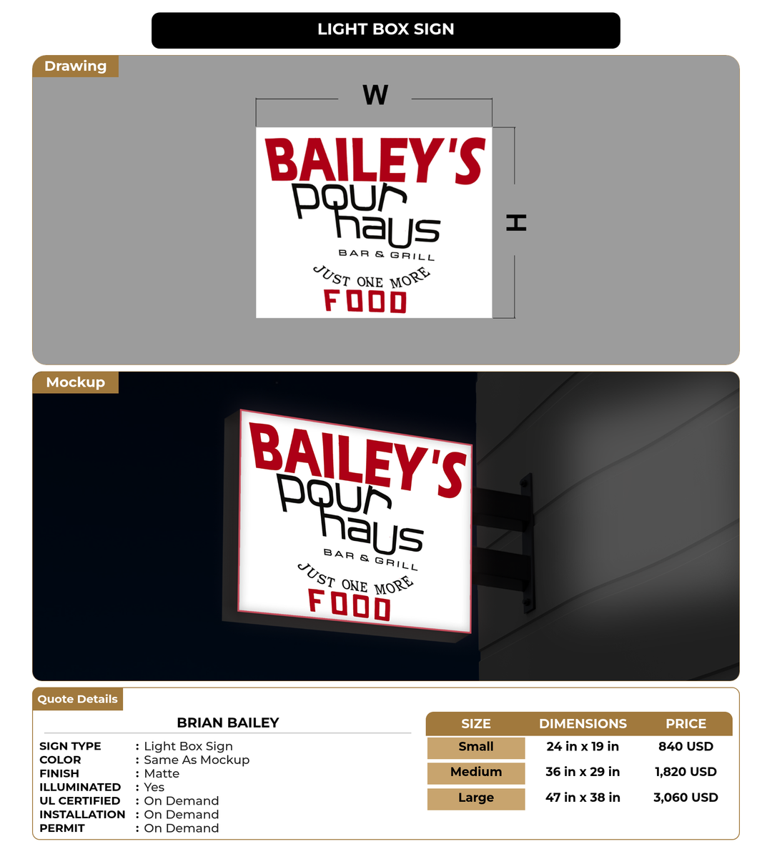 CUSTOM MOCKUP SIGN FOR Brian Bailey