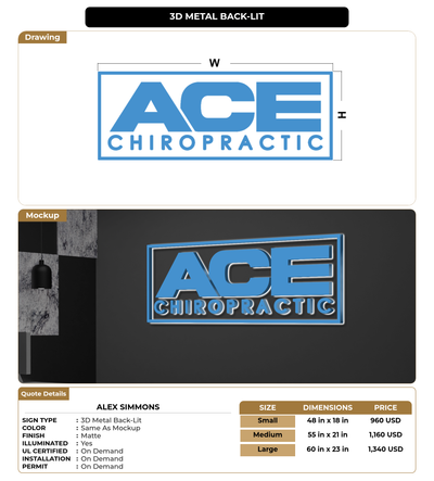 CUSTOM MOCKUP SIGN FOR alex simmons