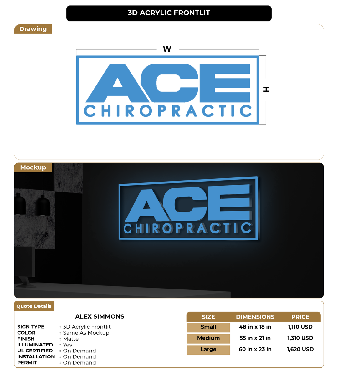 CUSTOM MOCKUP SIGN FOR alex simmons