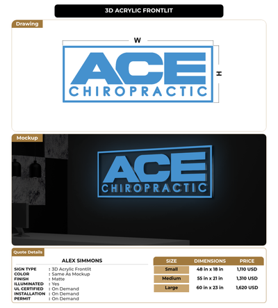 CUSTOM MOCKUP SIGN FOR alex simmons