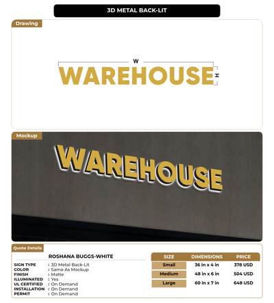 CUSTOM MOCKUP SIGN FOR Roshana Buggs-White