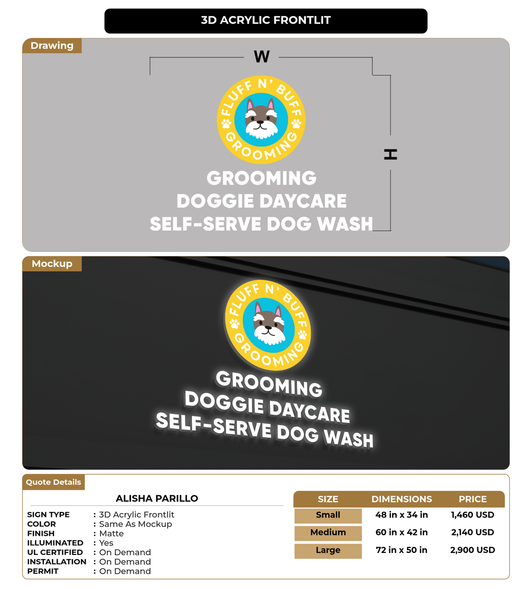 CUSTOM MOCKUP SIGN FOR Alisha Parillo