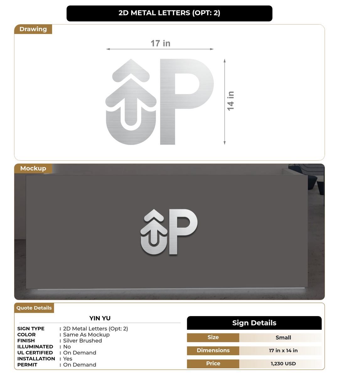 CUSTOM MOCKUP SIGN FOR Yin Yu
