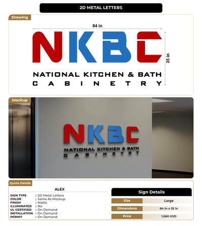 CUSTOM MOCKUP SIGN FOR alex