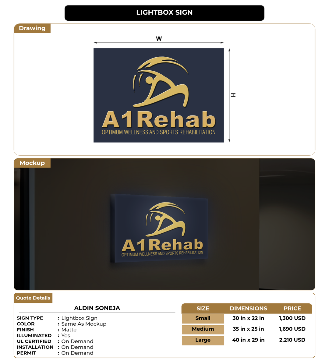 CUSTOM MOCKUP SIGN FOR Aldin Soneja