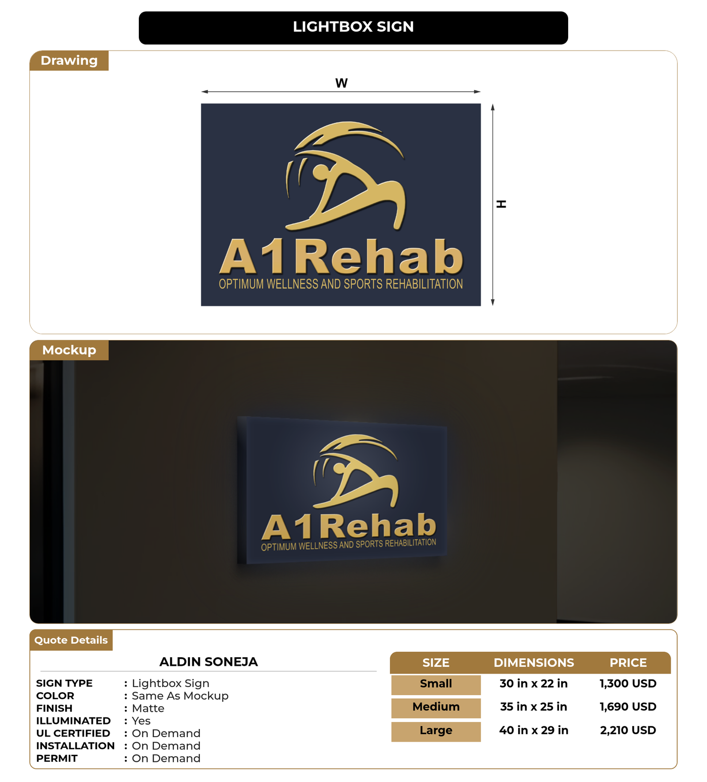 CUSTOM MOCKUP SIGN FOR Aldin Soneja