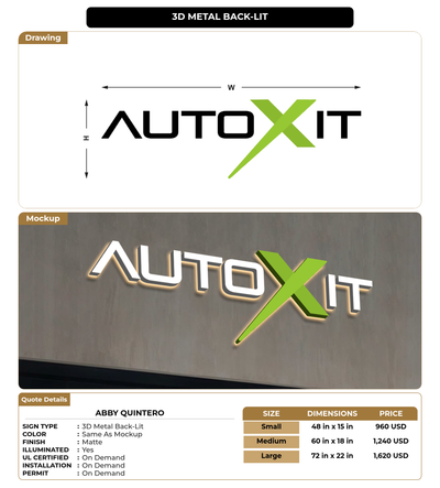 CUSTOM MOCKUP SIGN FOR Abby Quintero