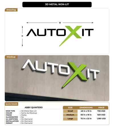 CUSTOM MOCKUP SIGN FOR Abby Quintero