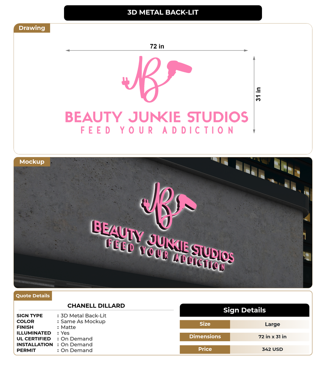20% Payment Link For Chanell Dillard