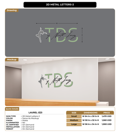 CUSTOM MOCKUP SIGN FOR Laurel Izzi
