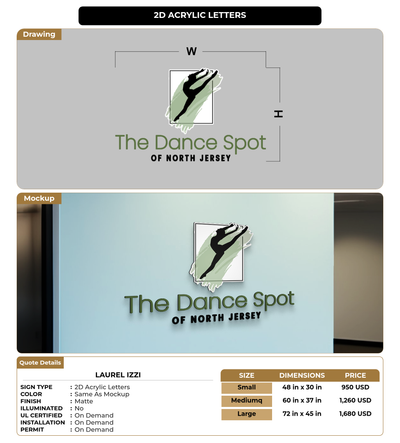 CUSTOM MOCKUP SIGN FOR Laurel Izzi