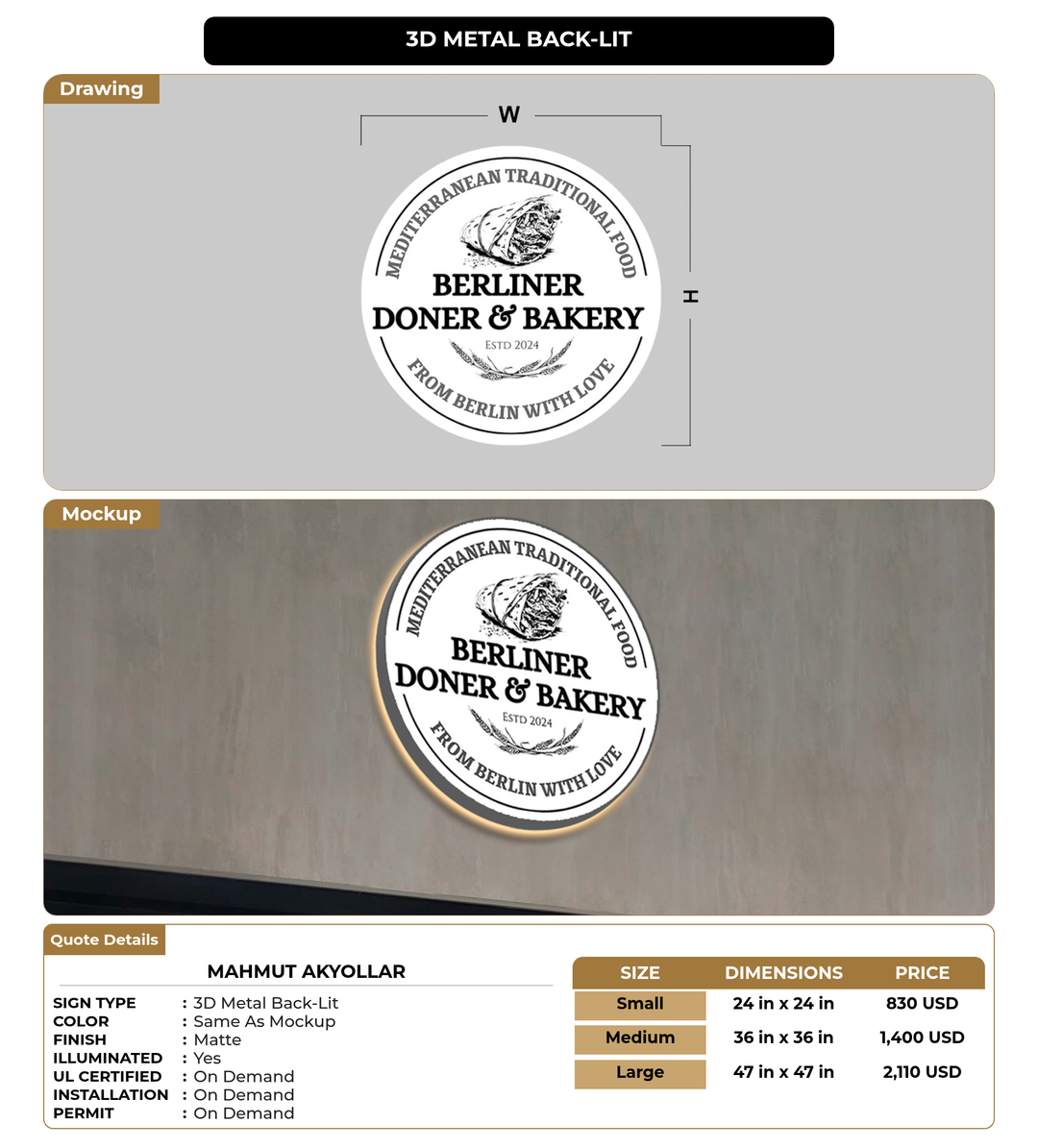 CUSTOM MOCKUP SIGN FOR Mahmut Akyollar