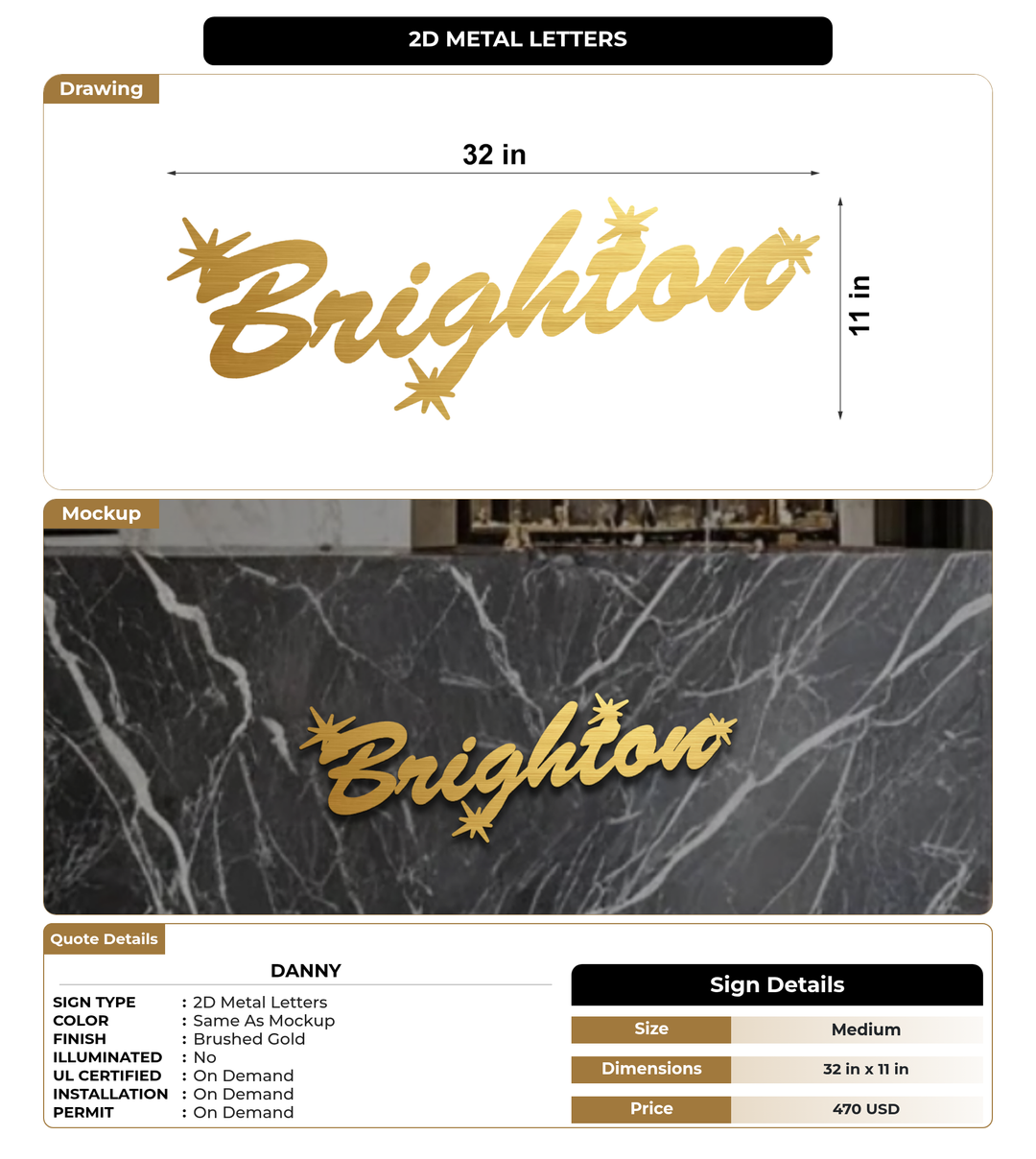 CUSTOM MOCKUP SIGN FOR Danny