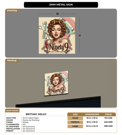 CUSTOM MOCKUP SIGN FOR Brittany Welch