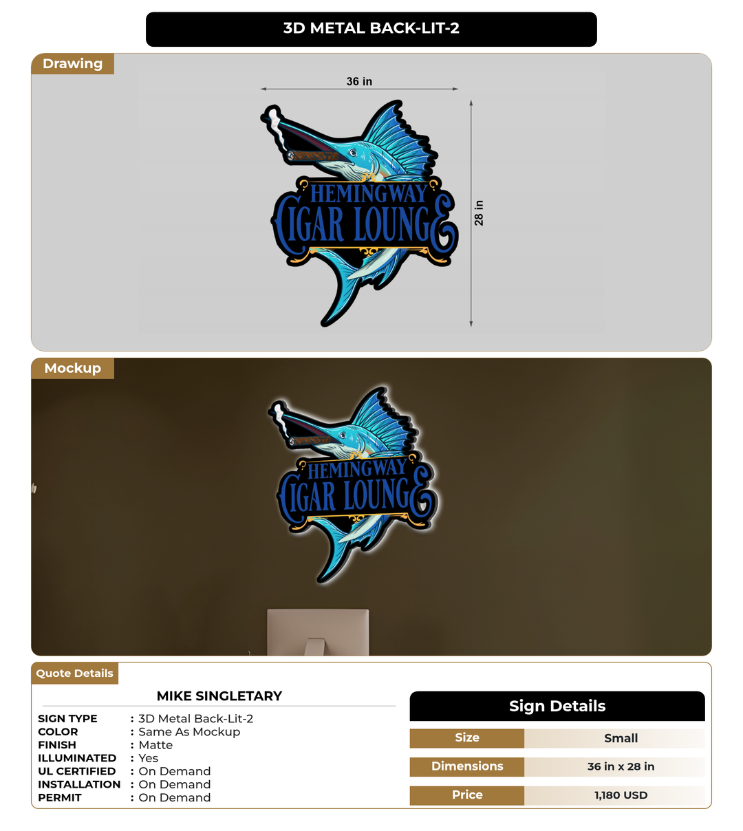 CUSTOM MOCKUP SIGN FOR Mike Singletary