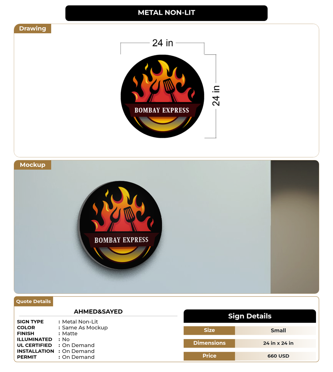CUSTOM MOCKUP SIGN FOR Ahmed&Sayed