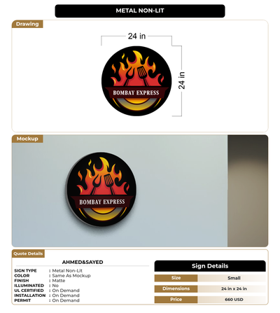CUSTOM MOCKUP SIGN FOR Ahmed&Sayed