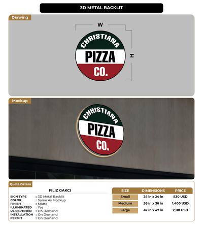 CUSTOM MOCKUP SIGN FOR Filiz Gakci
