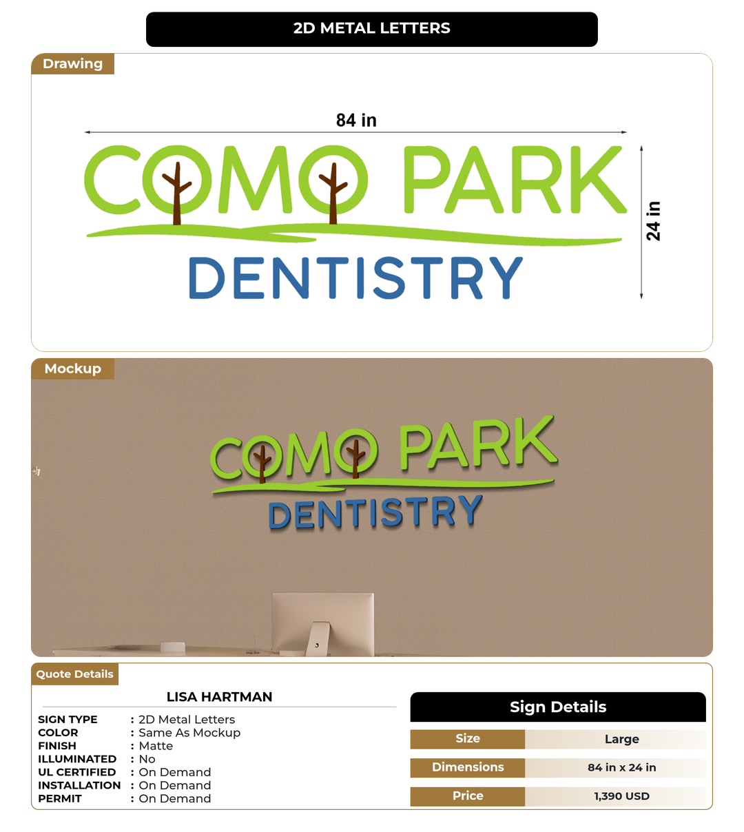 CUSTOM MOCKUP SIGN FOR Lisa Hartman