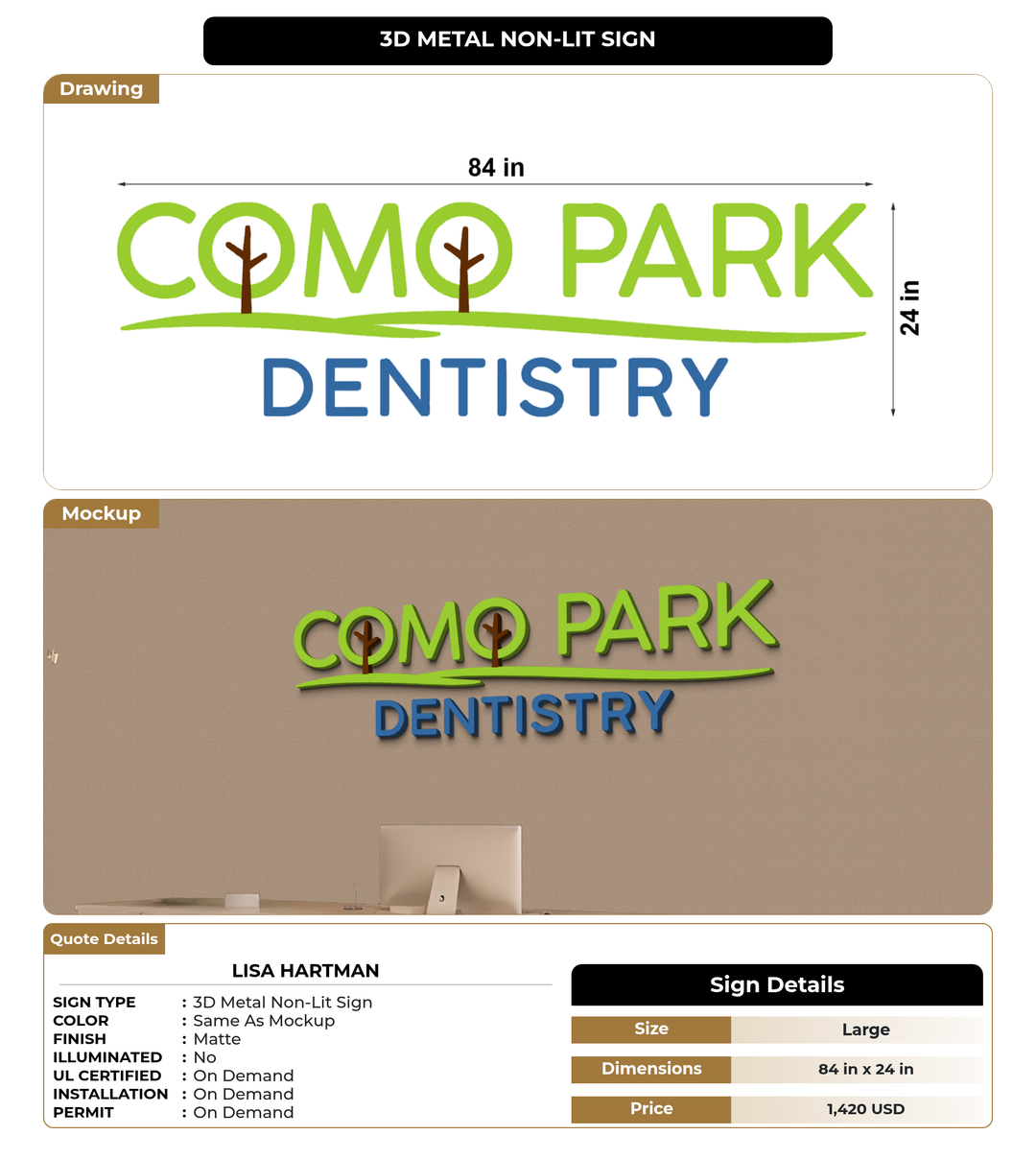 CUSTOM MOCKUP SIGN FOR Lisa Hartman