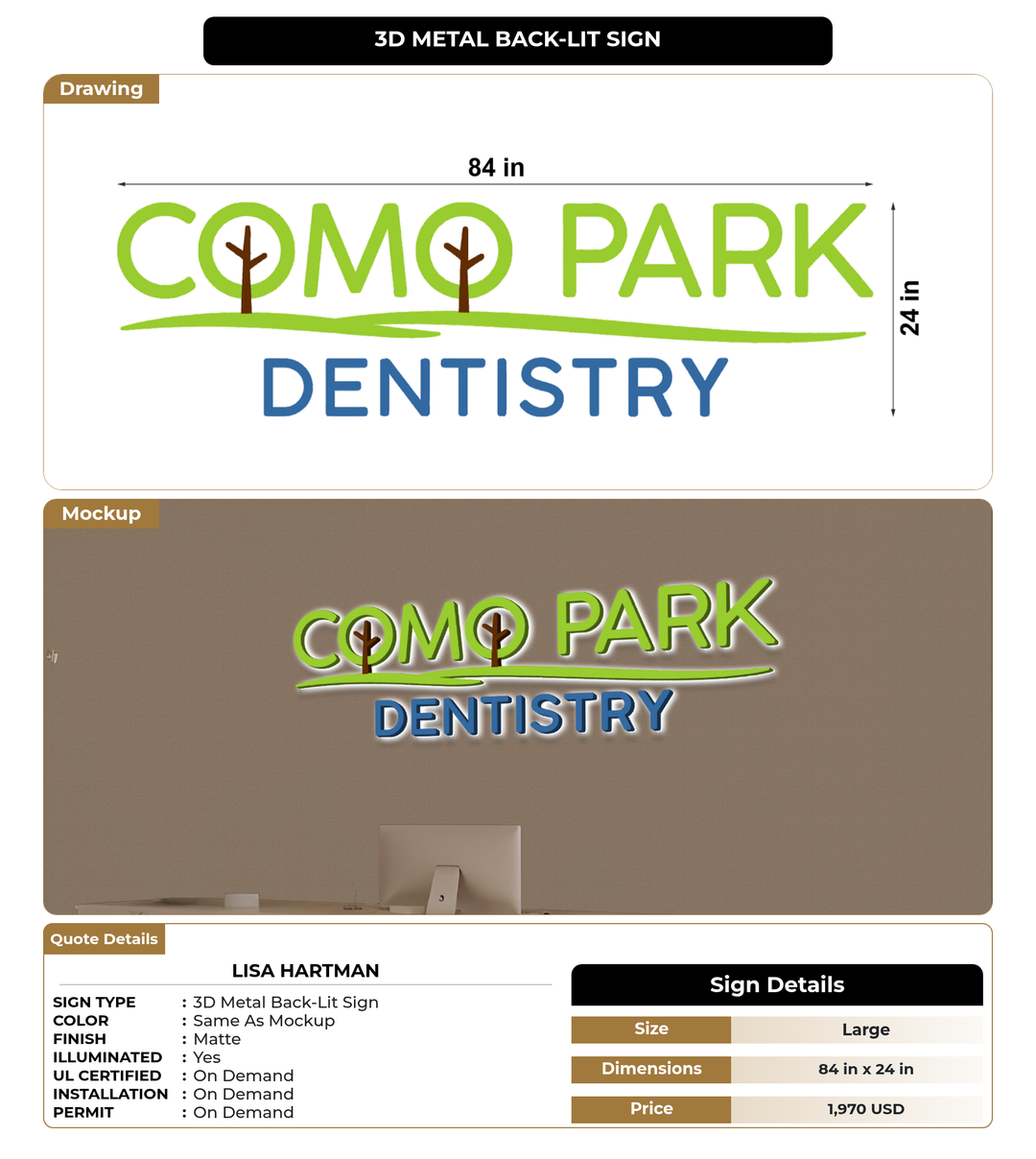 CUSTOM MOCKUP SIGN FOR Lisa Hartman
