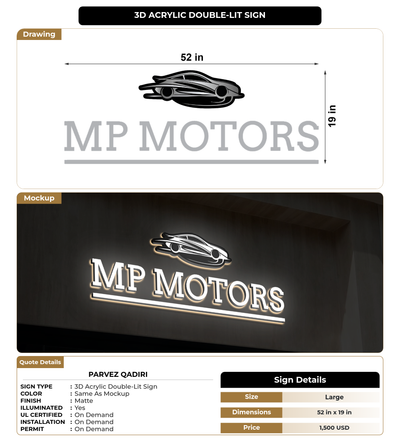 CUSTOM MOCKUP SIGN FOR Parvez Qadiri