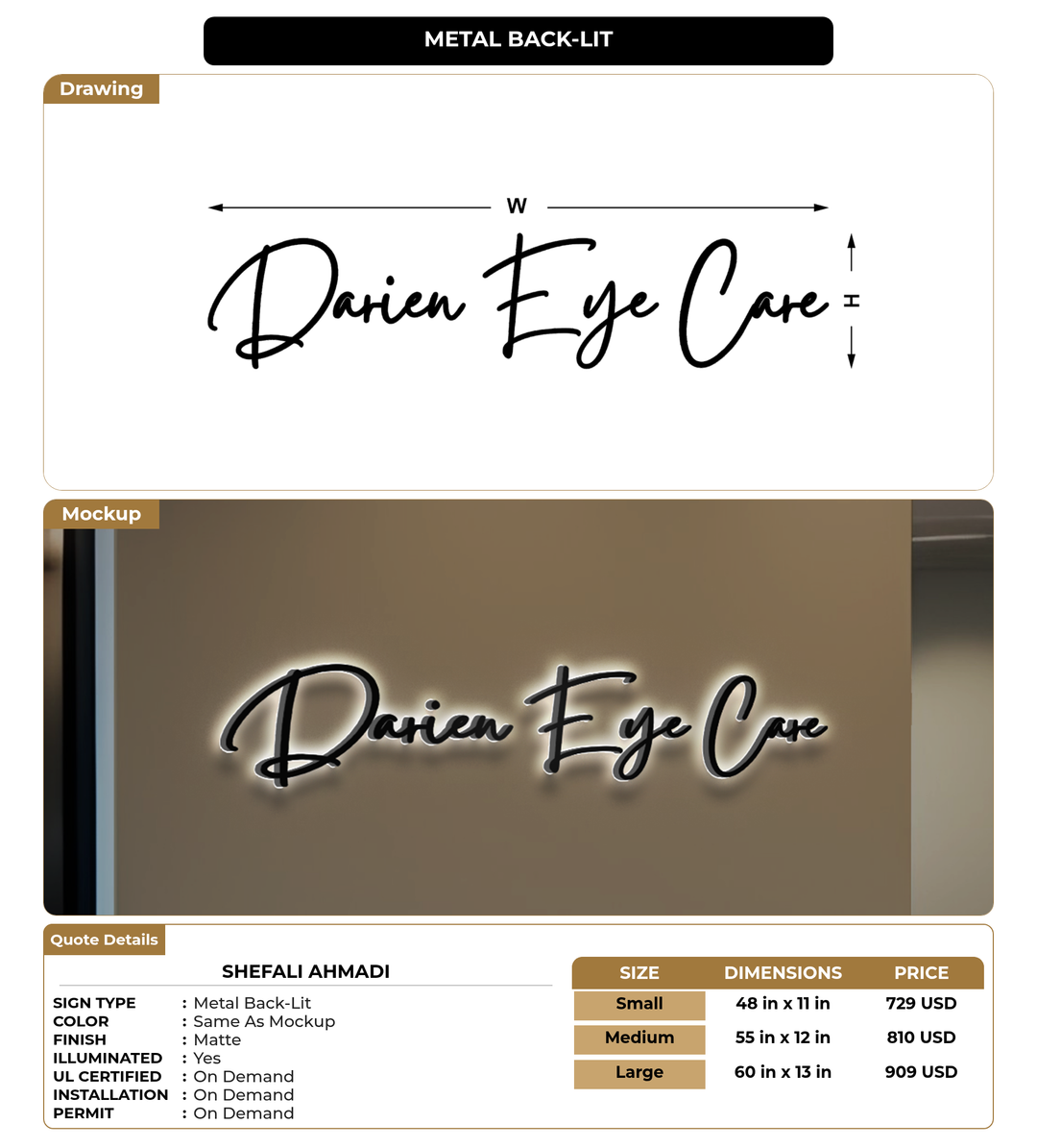 CUSTOM MOCKUP SIGN FOR Shefali Ahmadi