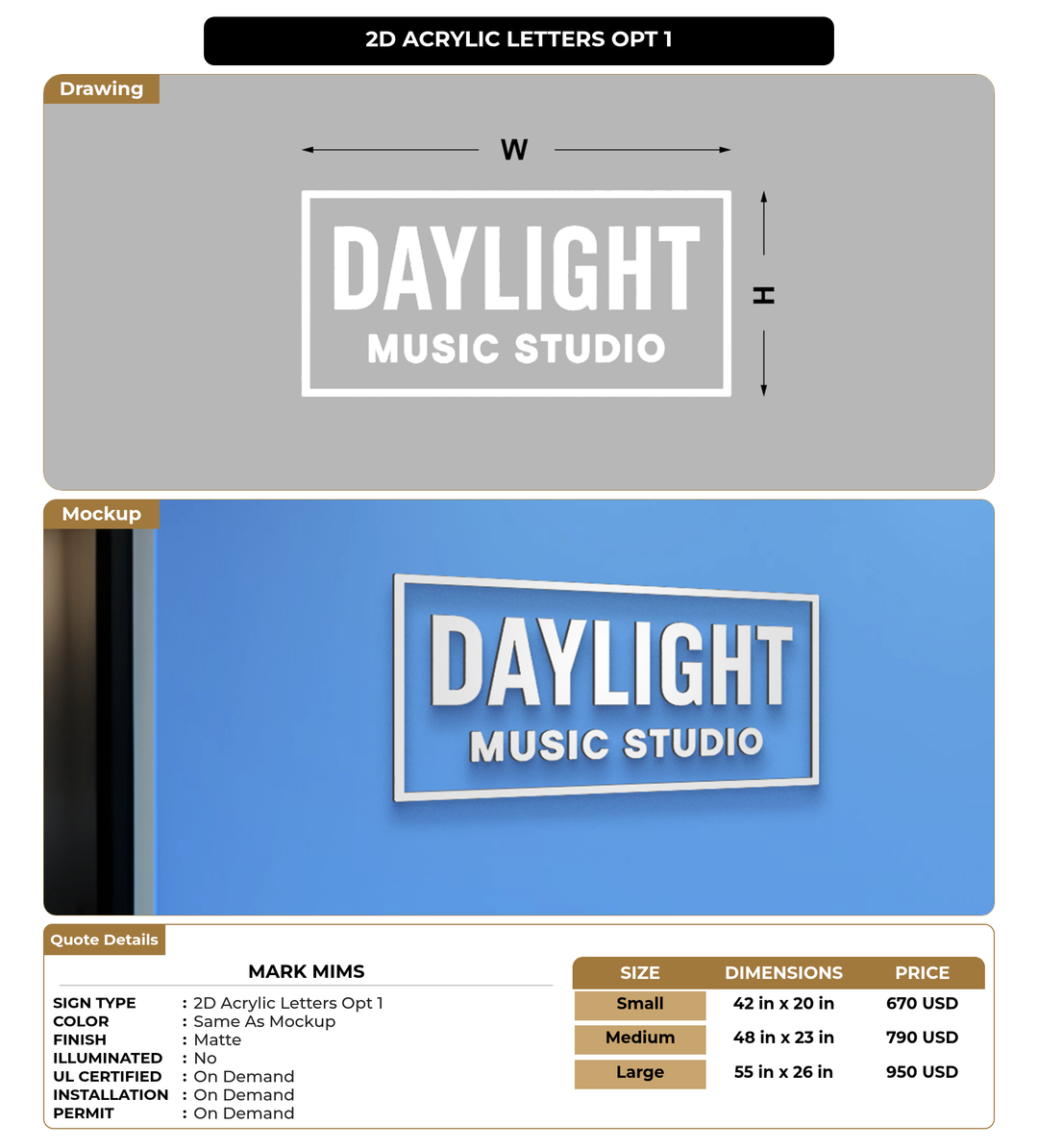 CUSTOM MOCKUP SIGN FOR Mark Mims