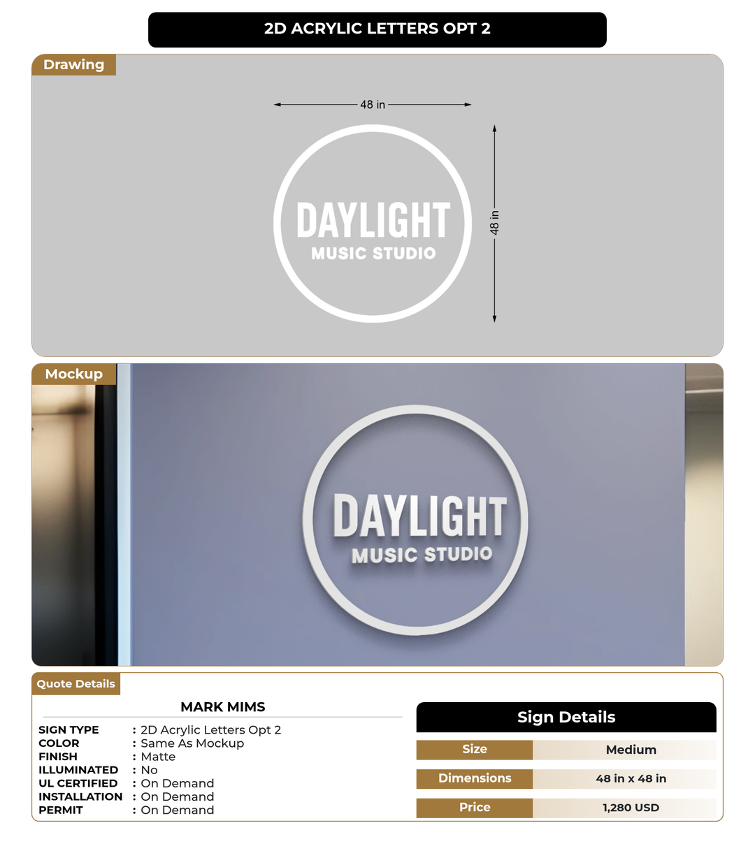 CUSTOM MOCKUP SIGN FOR Mark Mims