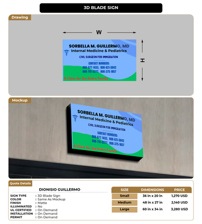 CUSTOM MOCKUP SIGN FOR Dionisio Guillermo