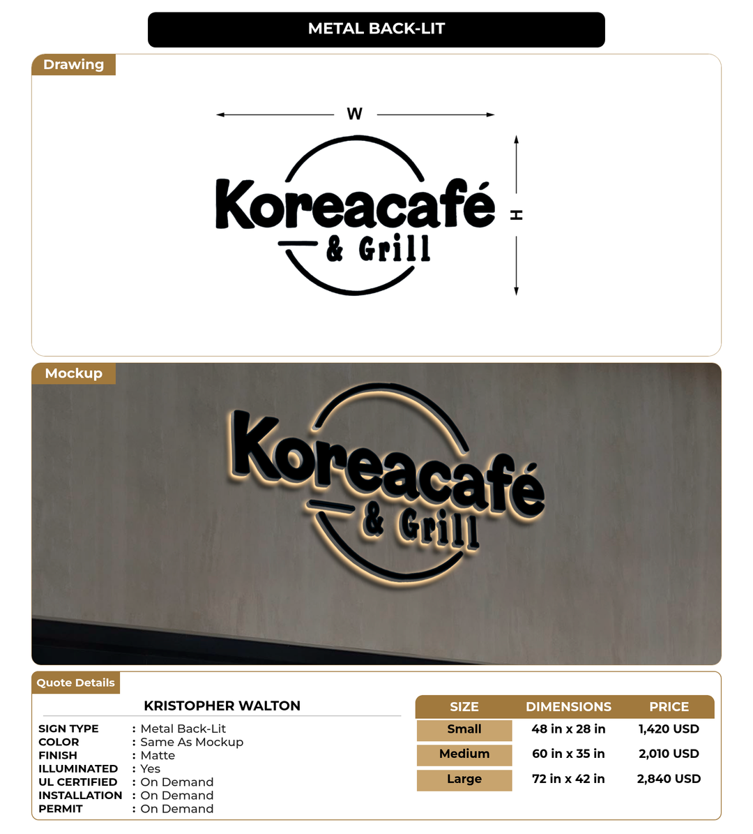 CUSTOM MOCKUP SIGN FOR Kristopher Walton