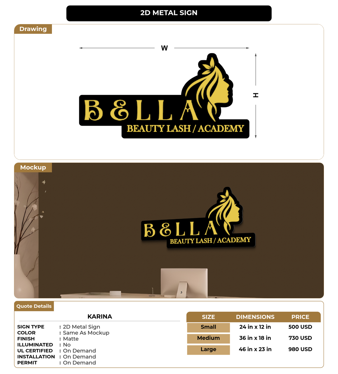 CUSTOM MOCKUP SIGN FOR Karina