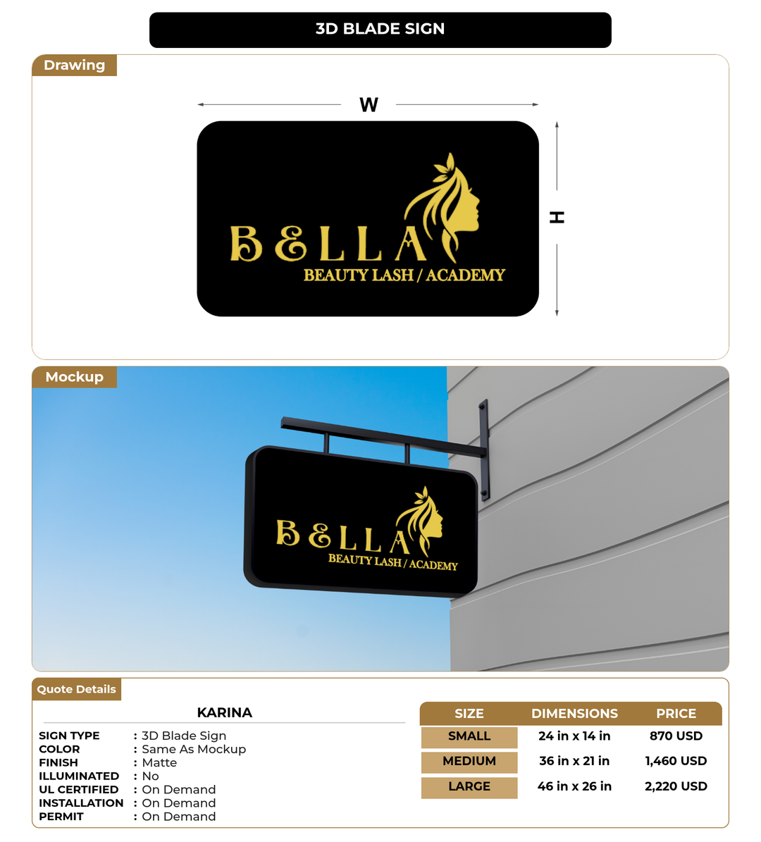 CUSTOM MOCKUP SIGN FOR Karina