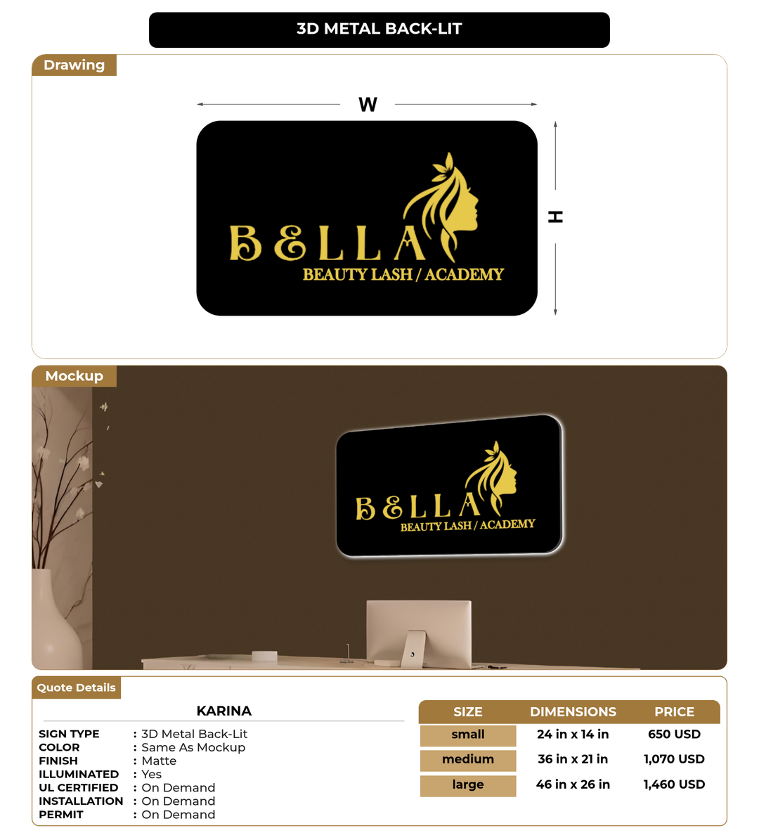 CUSTOM MOCKUP SIGN FOR Karina