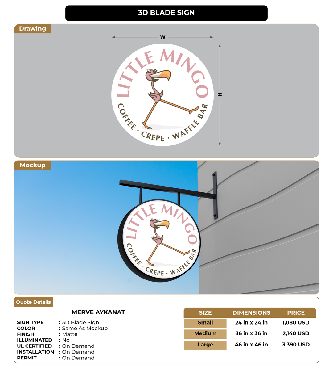 CUSTOM MOCKUP SIGN FOR Merve Aykanat
