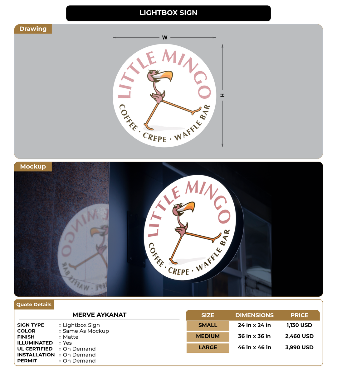 CUSTOM MOCKUP SIGN FOR Merve Aykanat