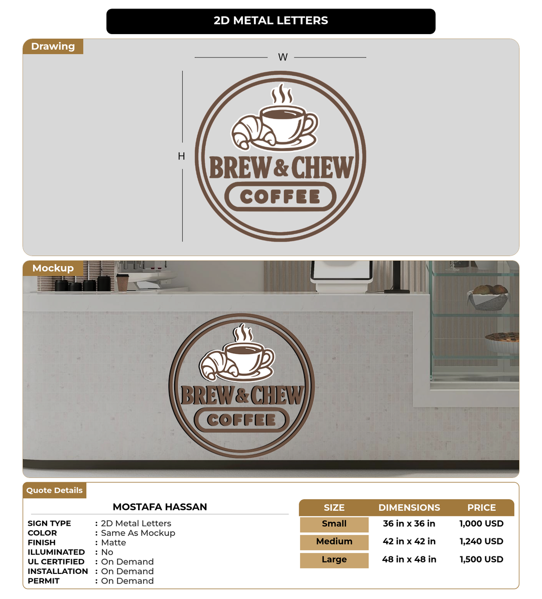CUSTOM MOCKUP SIGN FOR Mostafa Hassan
