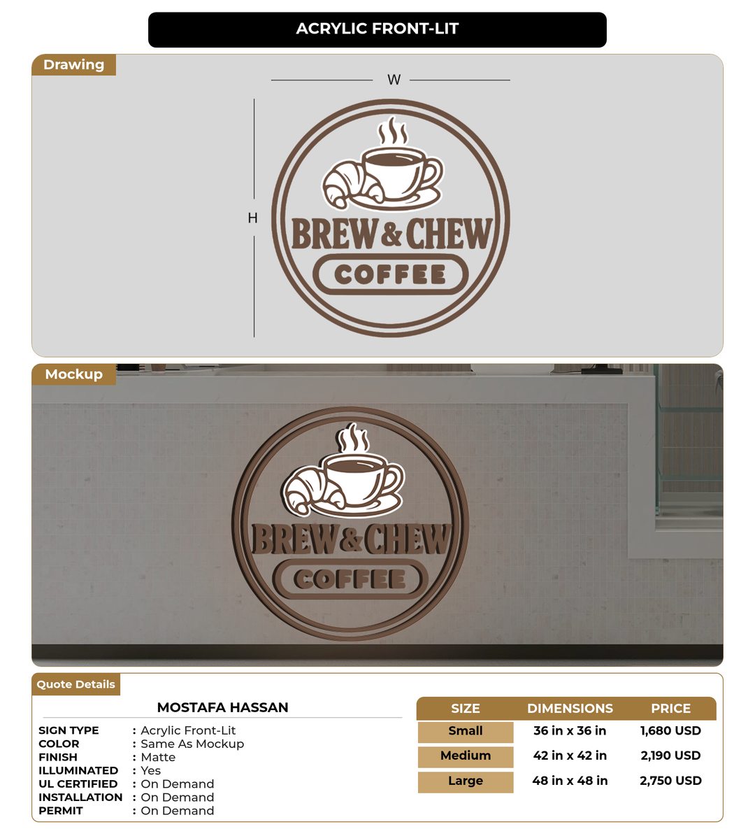 CUSTOM MOCKUP SIGN FOR Mostafa Hassan