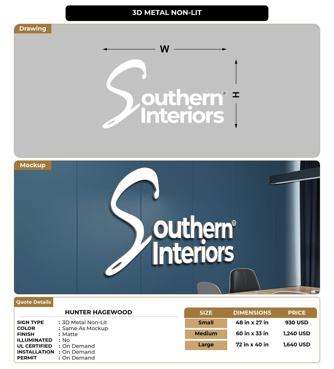 CUSTOM MOCKUP SIGN FOR Hunter Hagewood