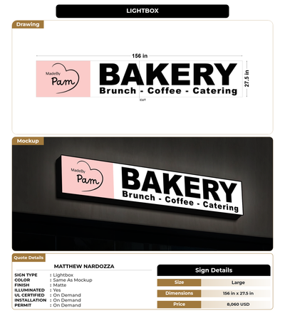 CUSTOM MOCKUP SIGN FOR Matthew NArdozza