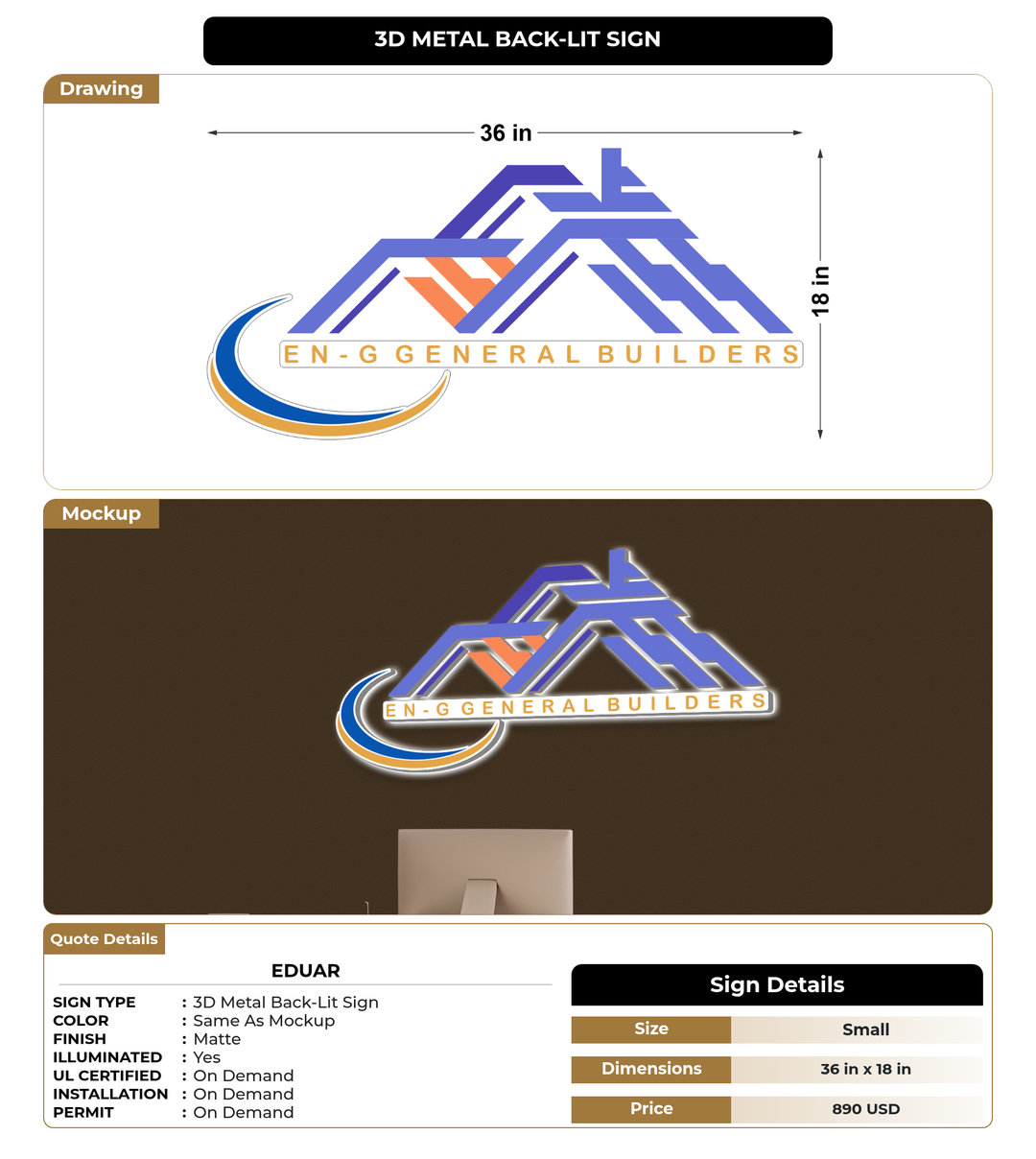 CUSTOM MOCKUP SIGN FOR Eduar