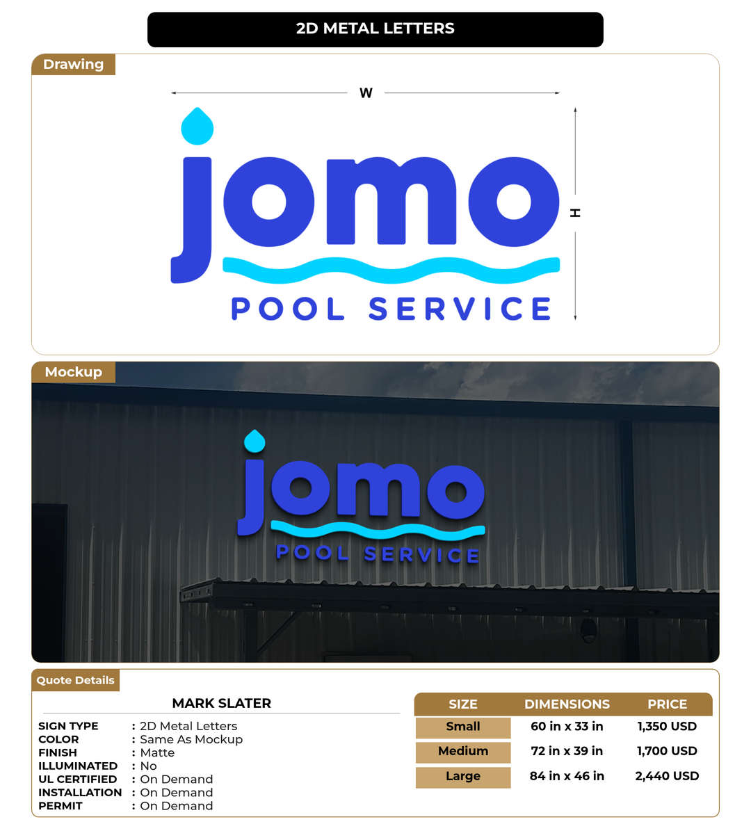 CUSTOM MOCKUP SIGN FOR Mark Slater